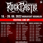 Line-up festivalu Rock Castle 2022/poskytnuto Pragokoncert