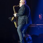 Saxofonista vystupující na koncertu Suzi Quatro/foto: Petr Dio