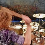 Miloš Meier, Drumming Syndrome a fans v Třebíči/foto: Honza Švanda
