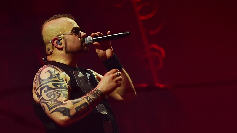 Sabaton, Joakim Brodén/foto: Honza Švanda