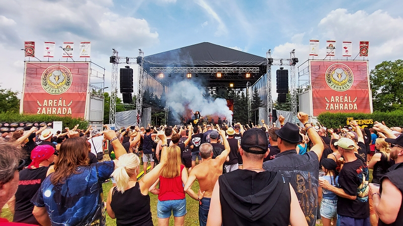 Areál a stage The Legends Rock Fest v Hořicích/foto: Honza Švanda