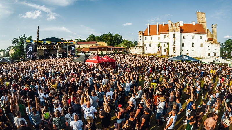Areál festivalu Slavnosti Břeclav/foto: Petr Klapper/poskytnuto pořadatelem Slavnosti Břeclav